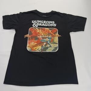 Dungeons & Dragons RN#115665 Youth M Black Cotton Short Sleeve Graphic T-Shirt